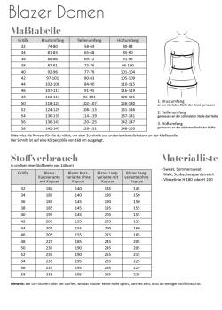 Papierschnittmuster Damen-Blazer